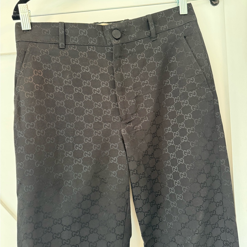 Vintage Gucci GG tonal Monogram  Trousers — Tom Ford Era